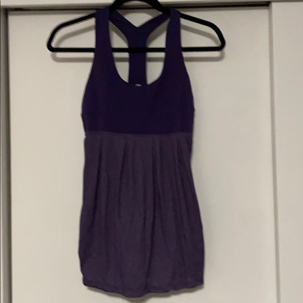 EUC Lululemon T-back top (size 8)